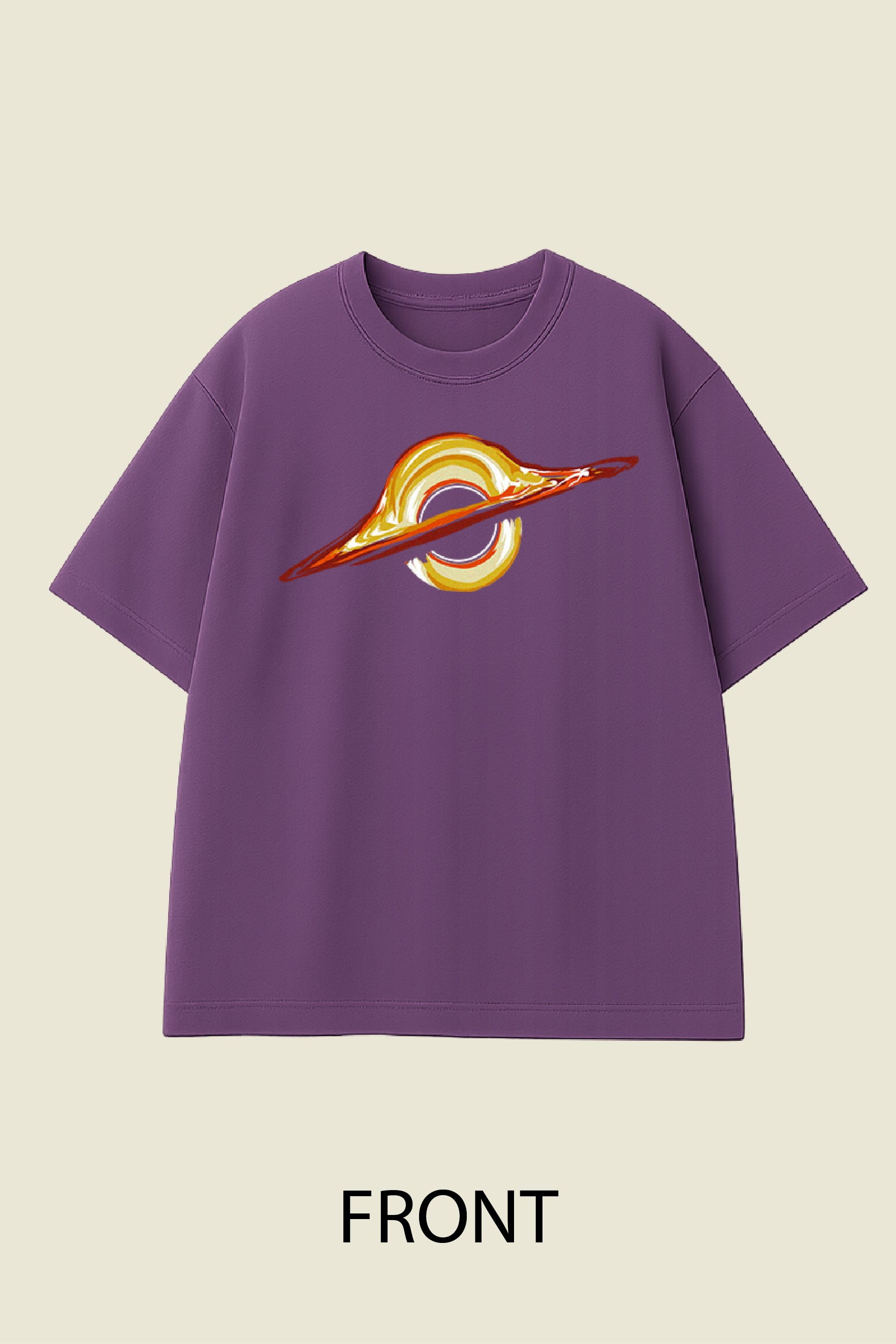 Black Hole Swirl Oversized T-shirt