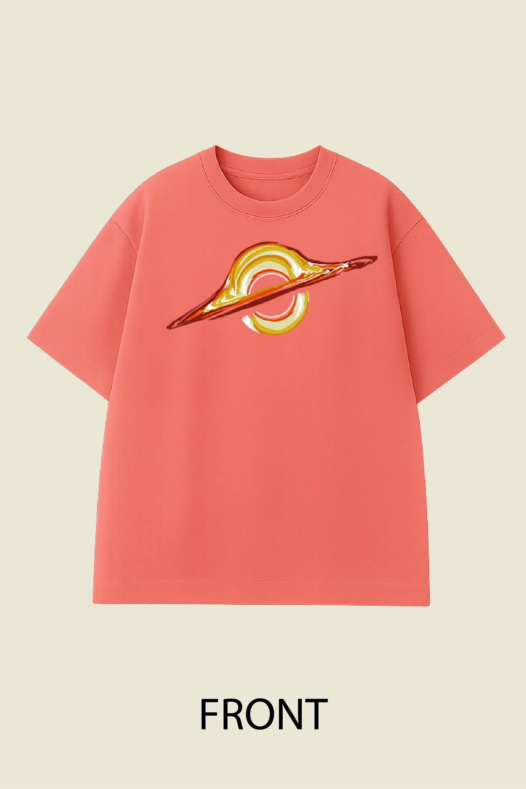 Black Hole Swirl Oversized T-shirt