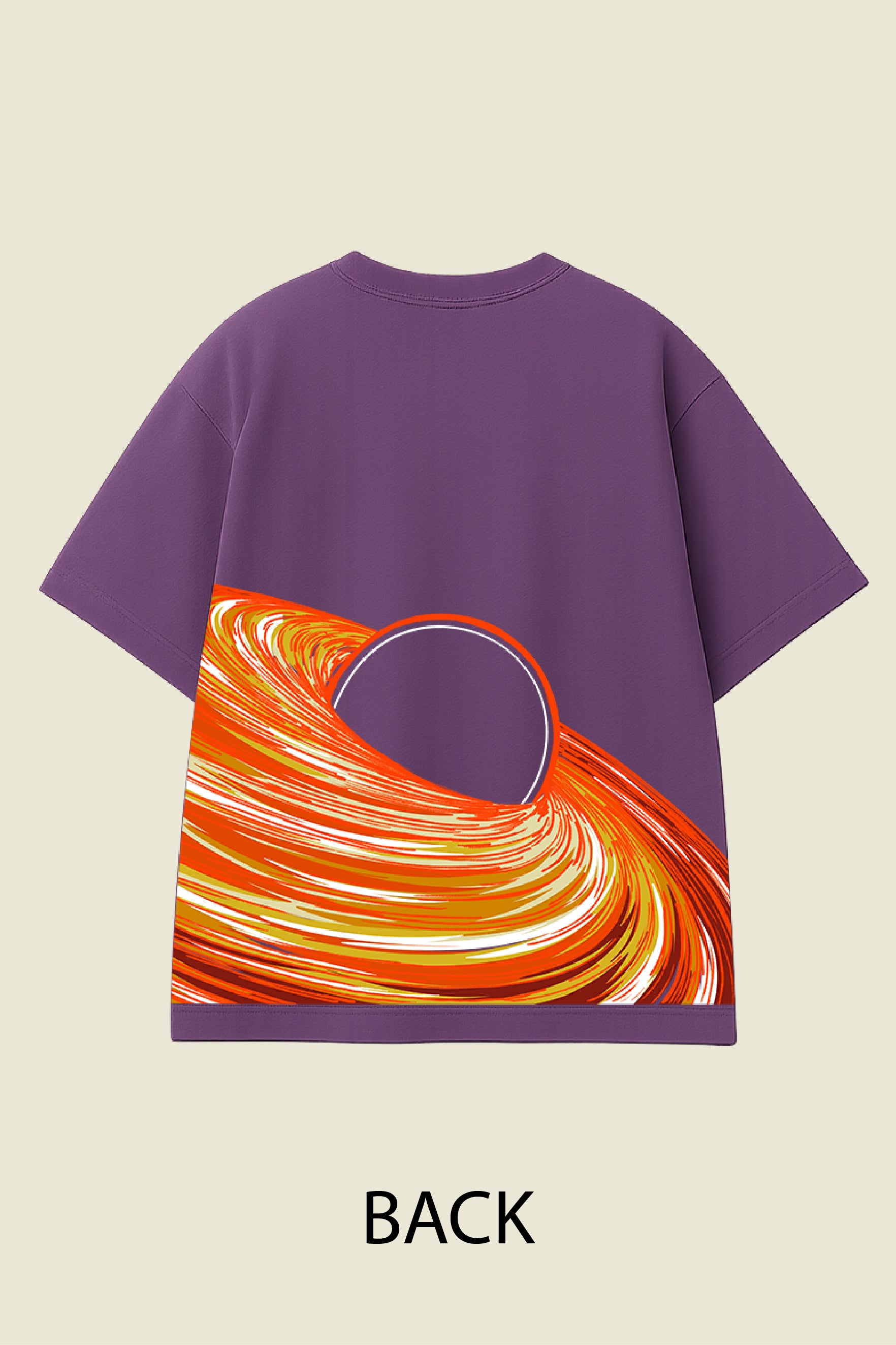 Black Hole Swirl Oversized T-shirt