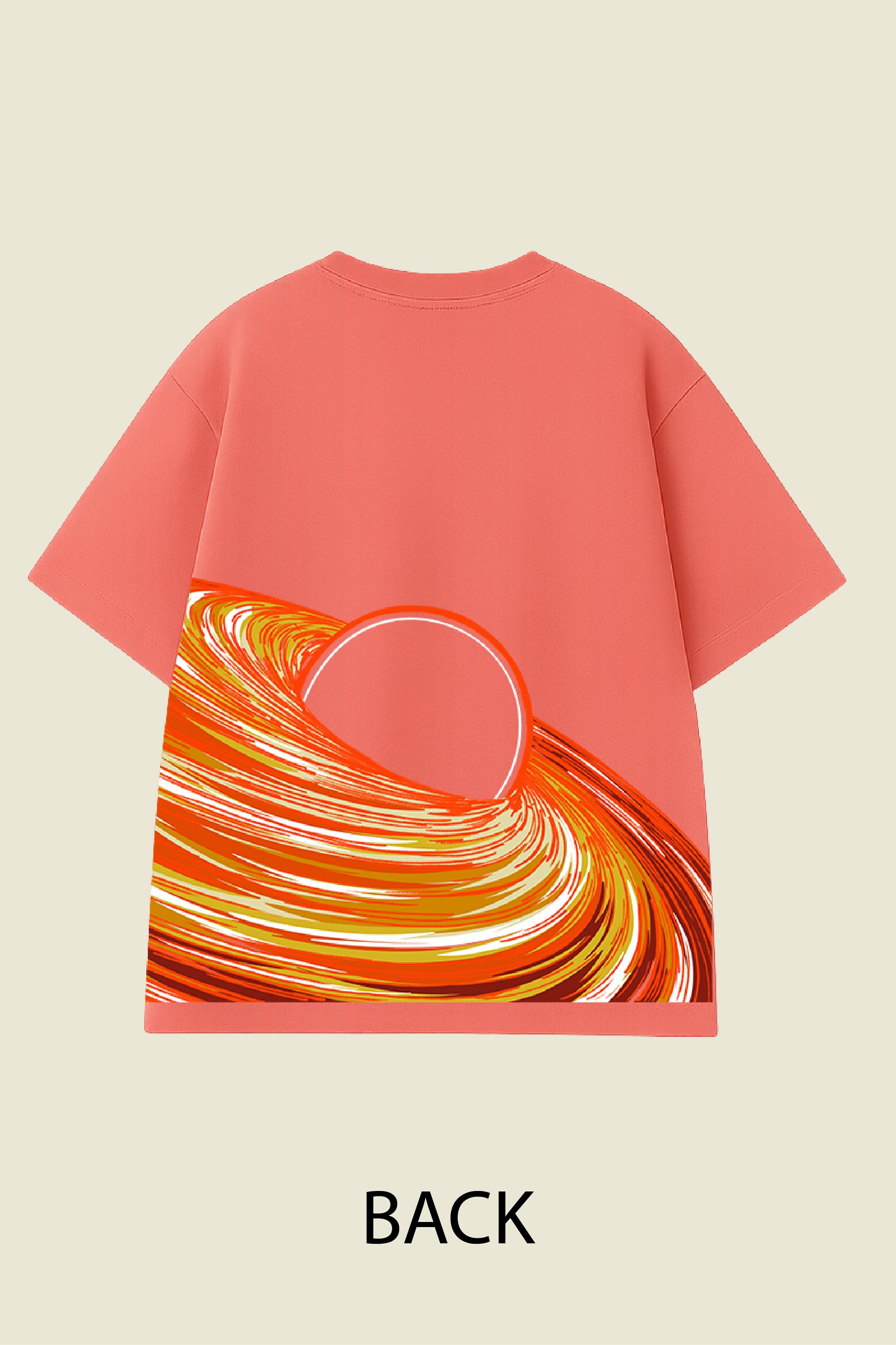 Black Hole Swirl Oversized T-shirt