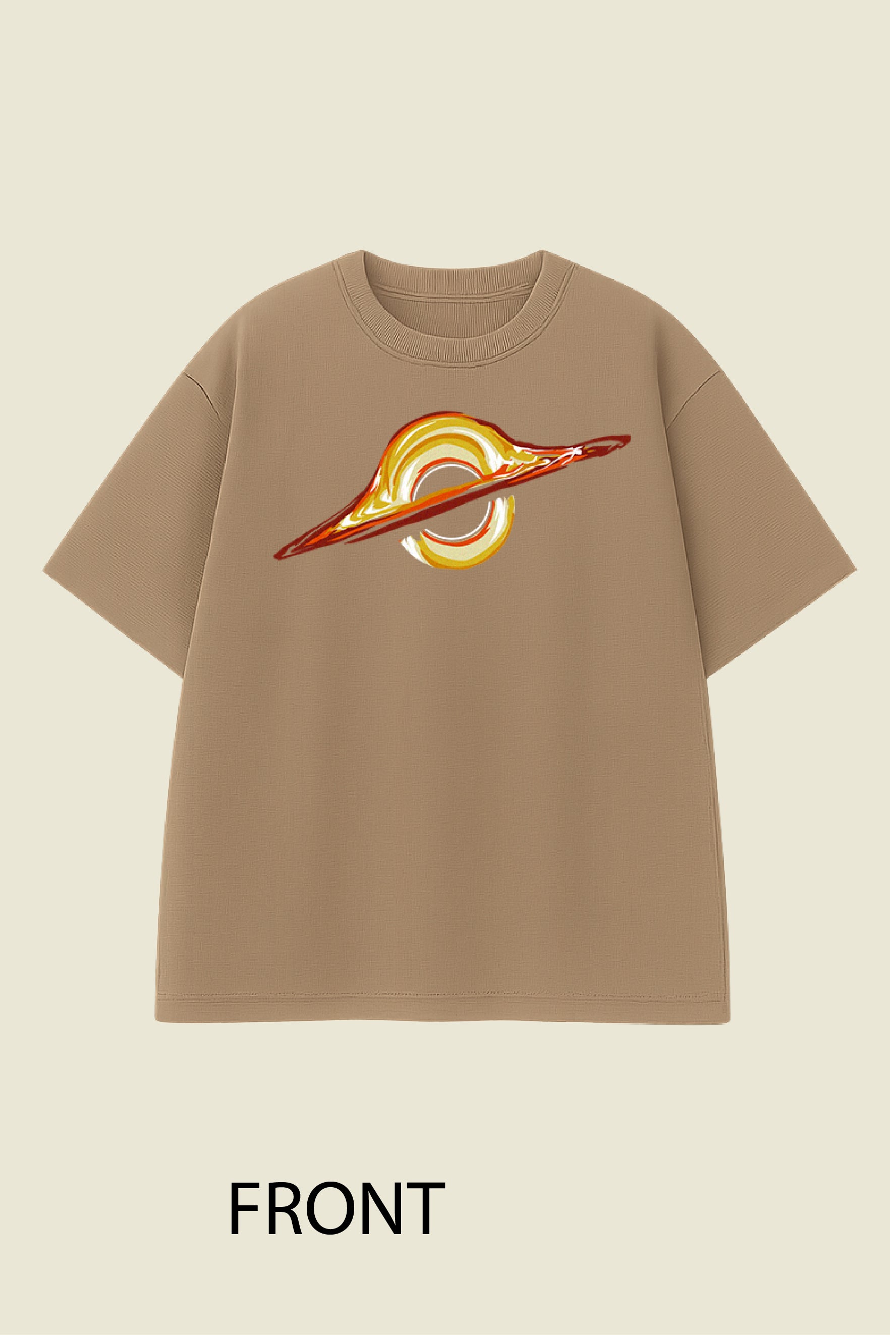 Black Hole Swirl Oversized T-shirt