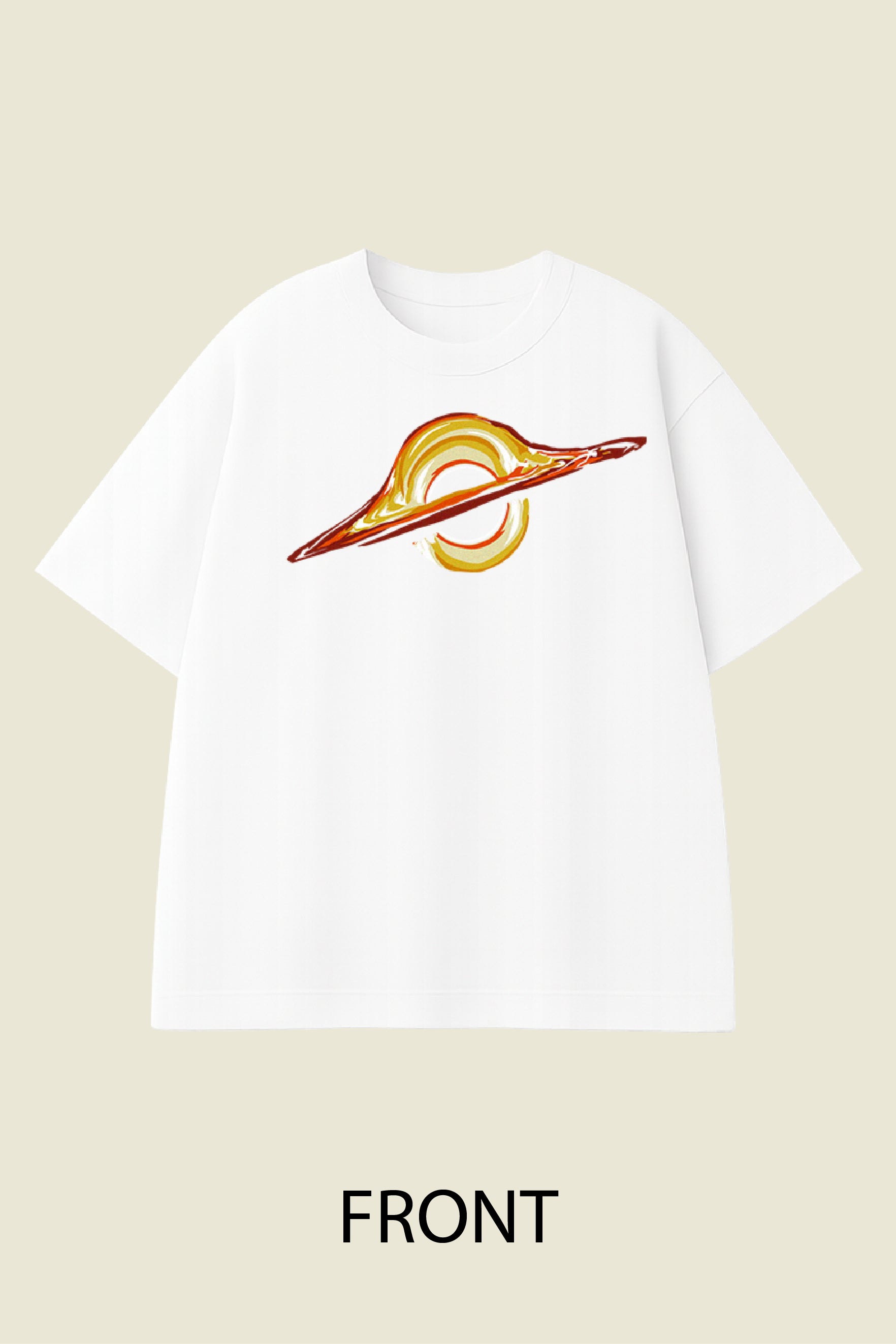 Black Hole Swirl Oversized T-shirt