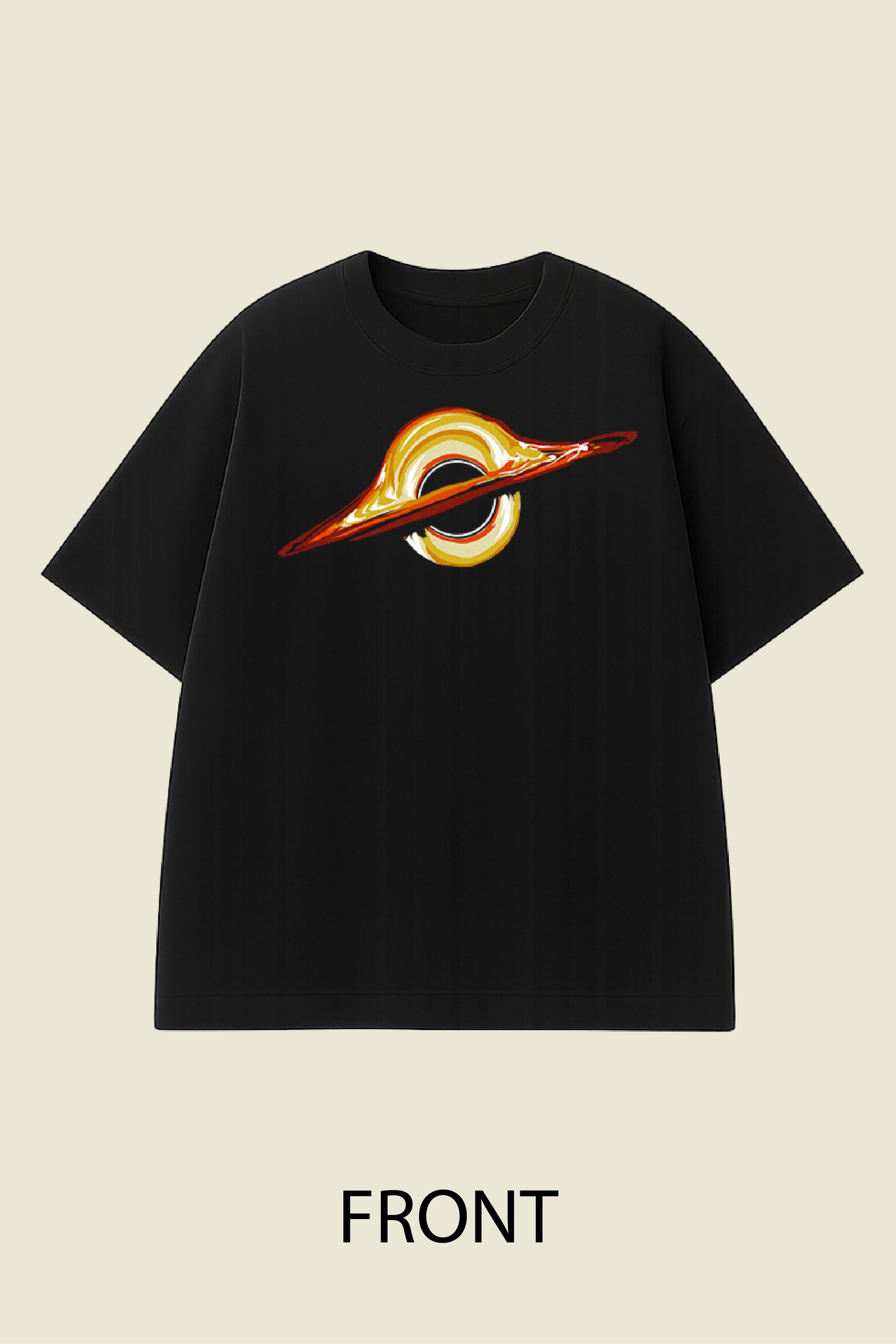Black Hole Swirl Oversized T-shirt