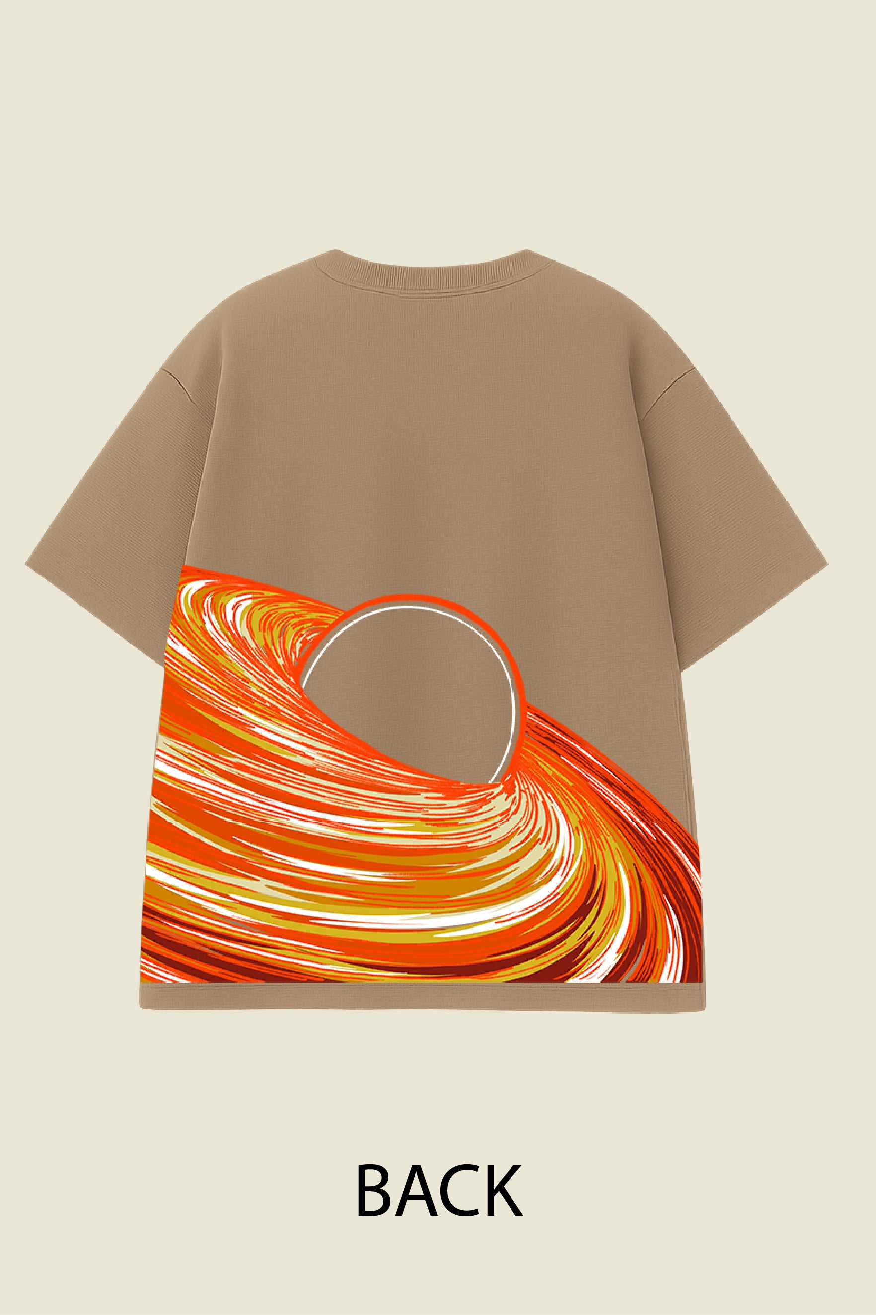 Black Hole Swirl Oversized T-shirt
