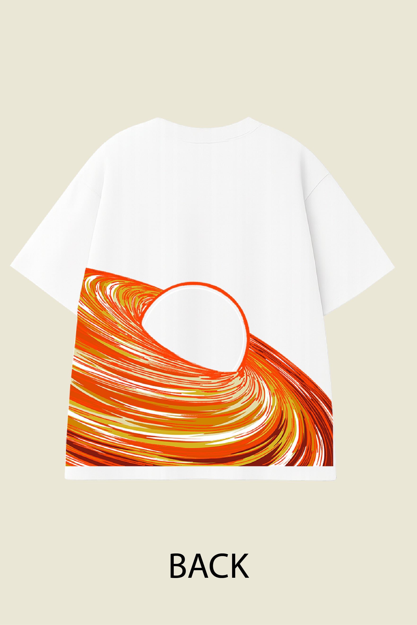 Black Hole Swirl Oversized T-shirt