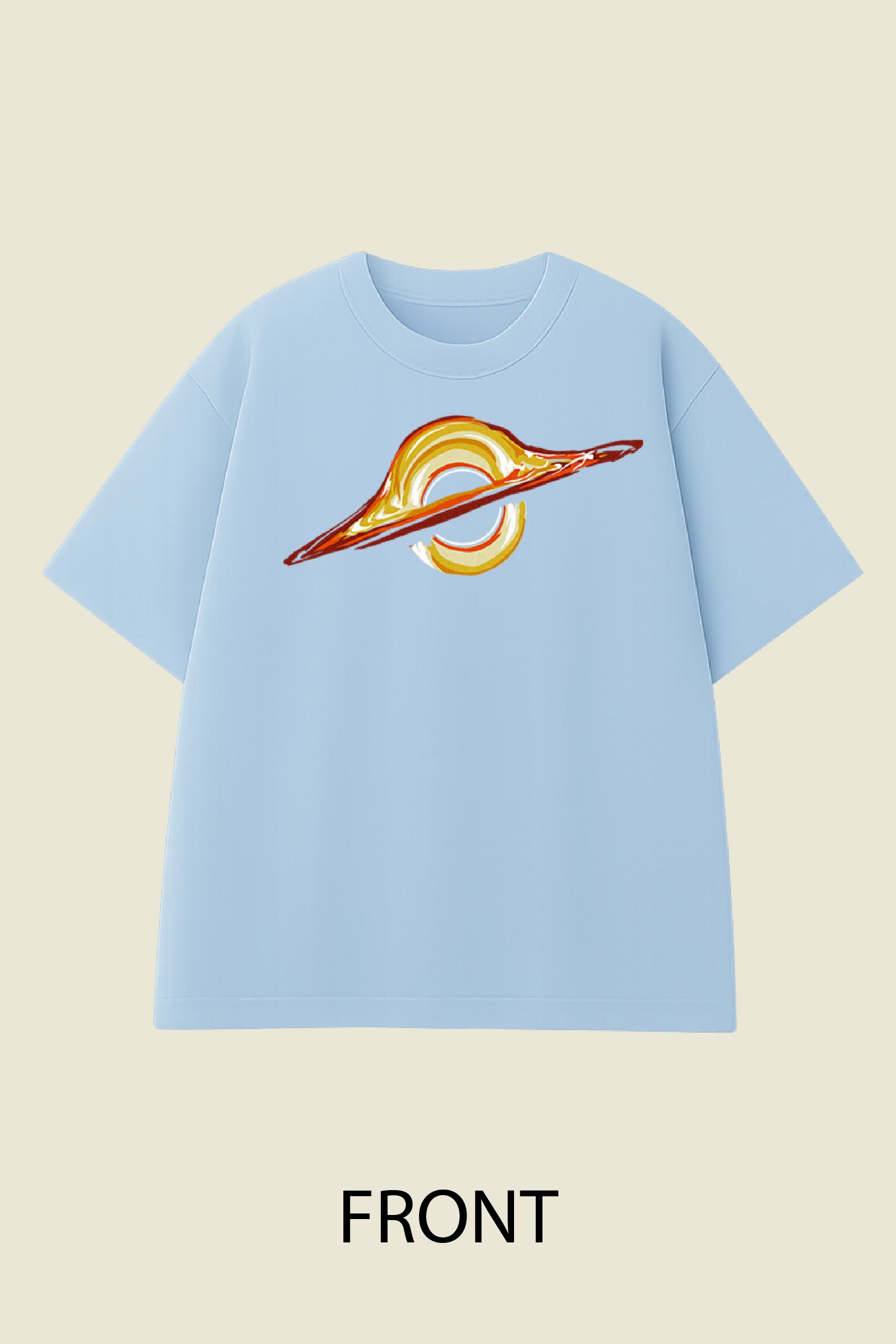 Black Hole Swirl Oversized T-shirt