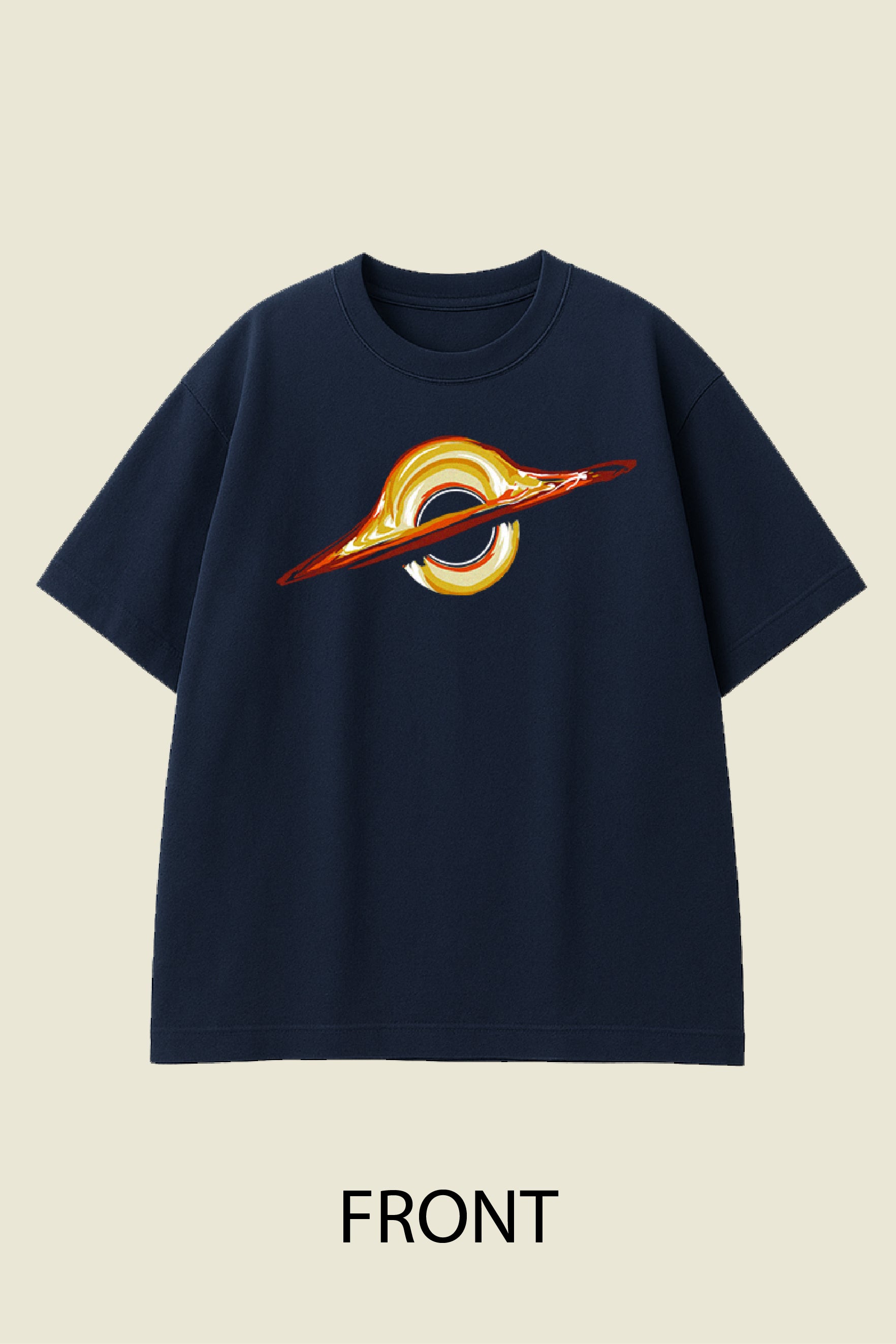 Black Hole Swirl Oversized T-shirt