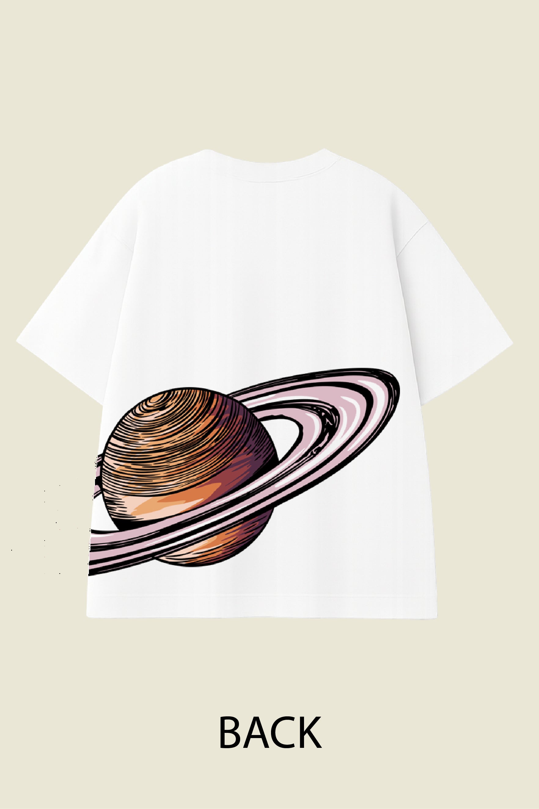 Pastel Saturn Oversized T shirt