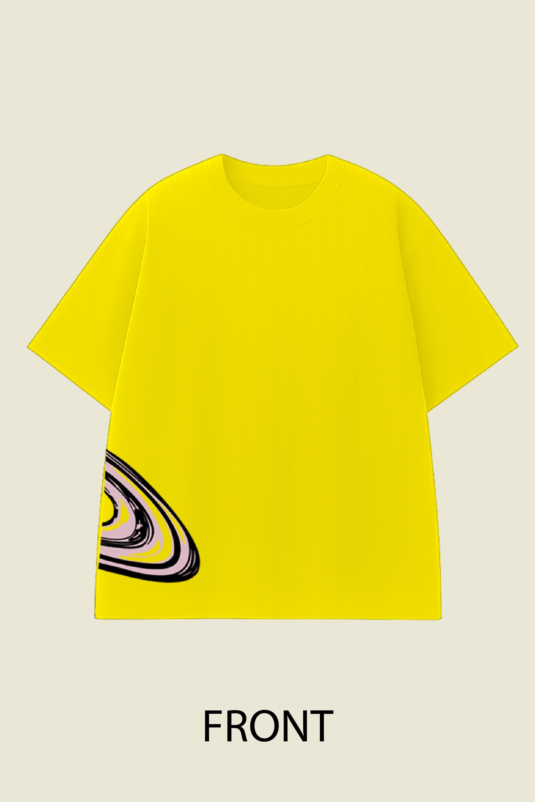 Pastel Saturn Oversized T shirt