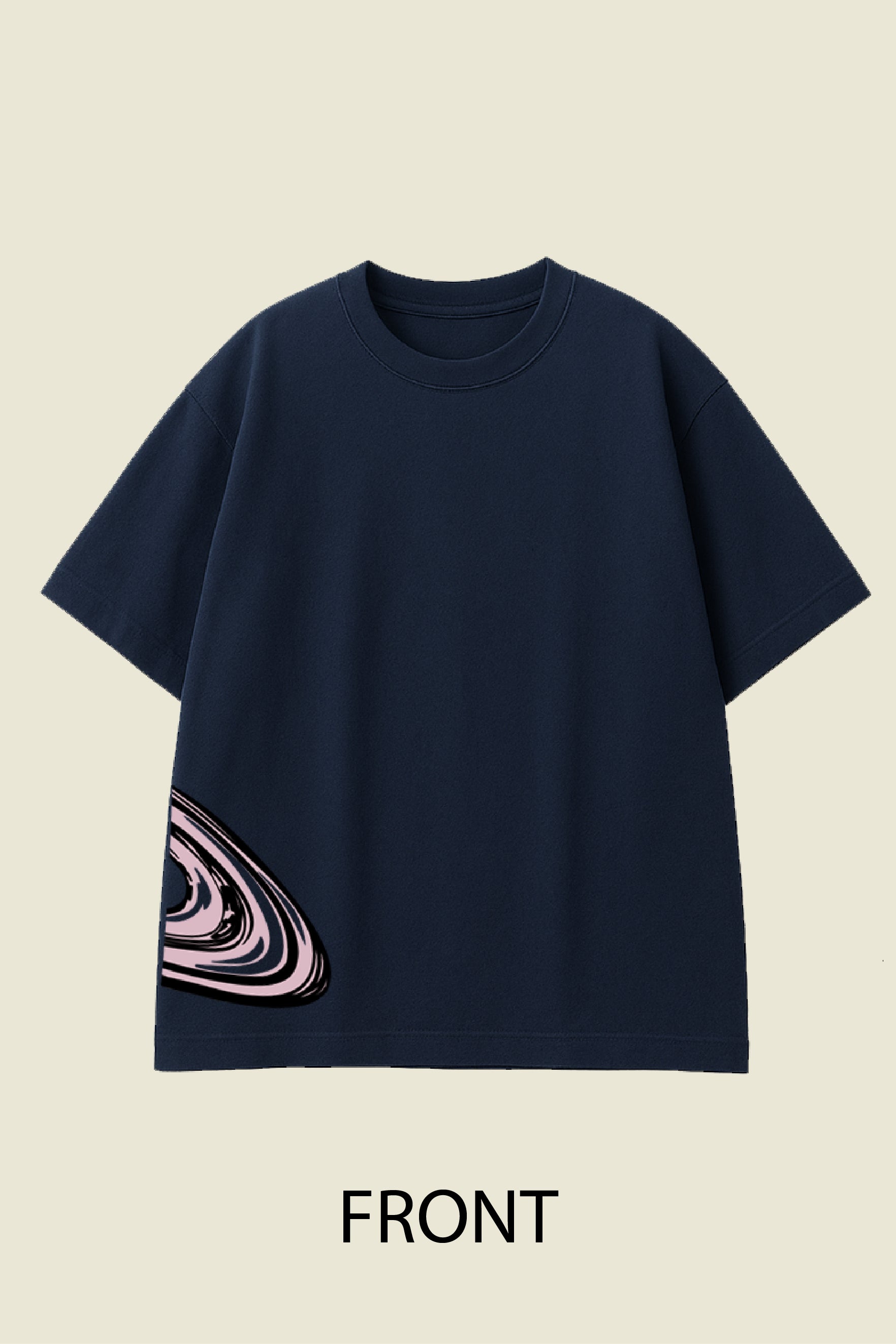 Pastel Saturn Oversized T shirt