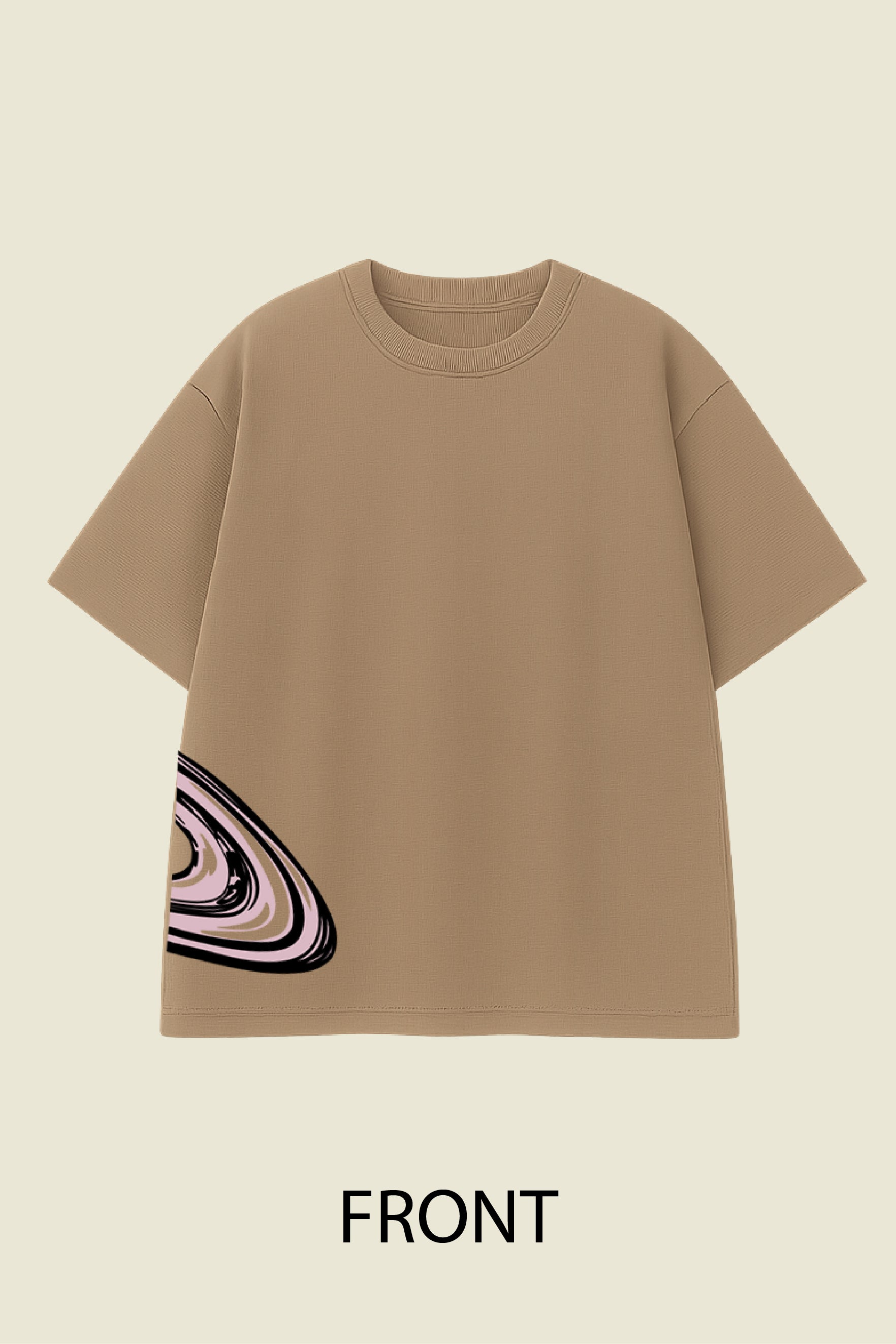 Pastel Saturn Oversized T shirt