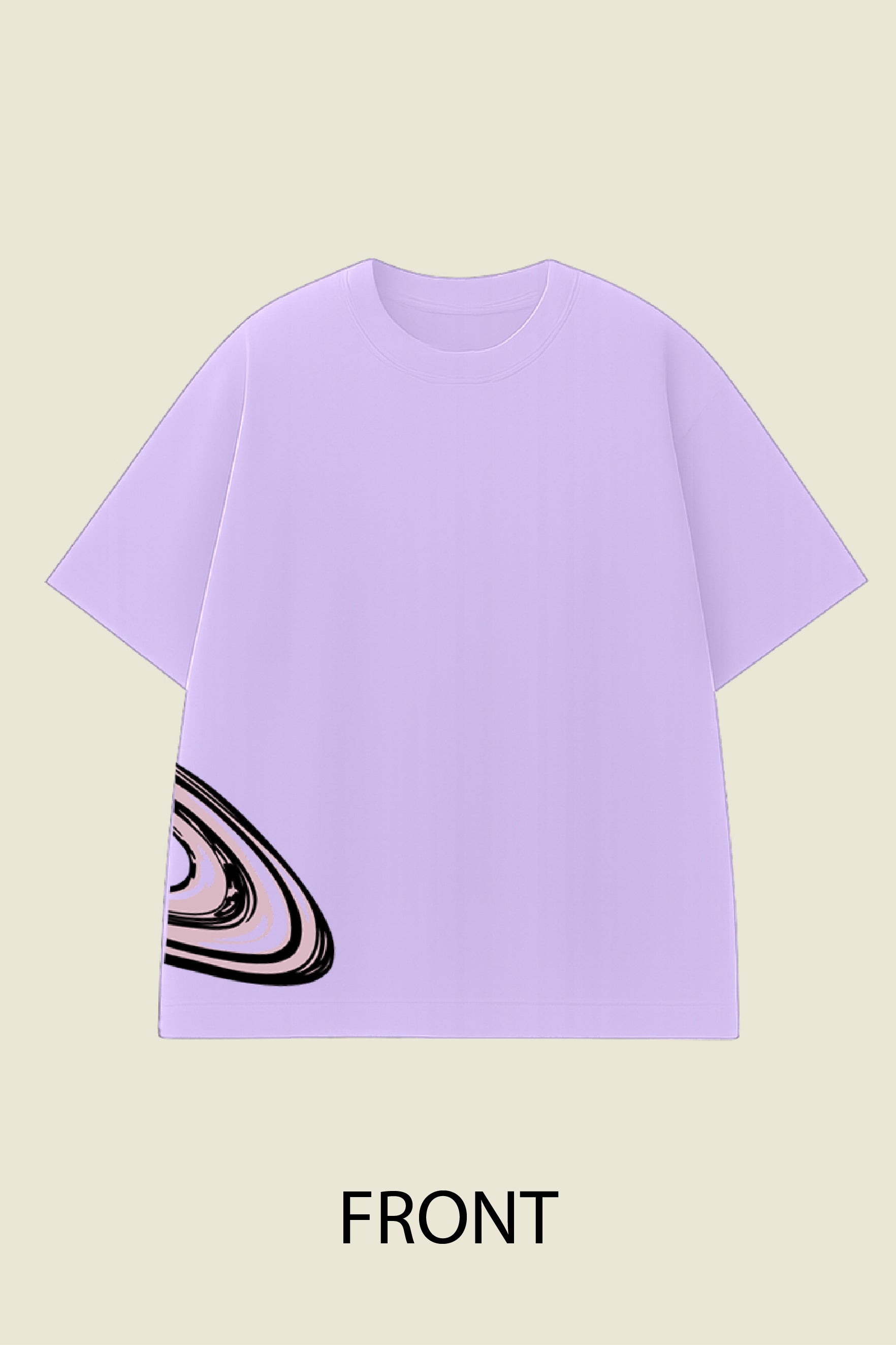 Pastel Saturn Oversized T shirt