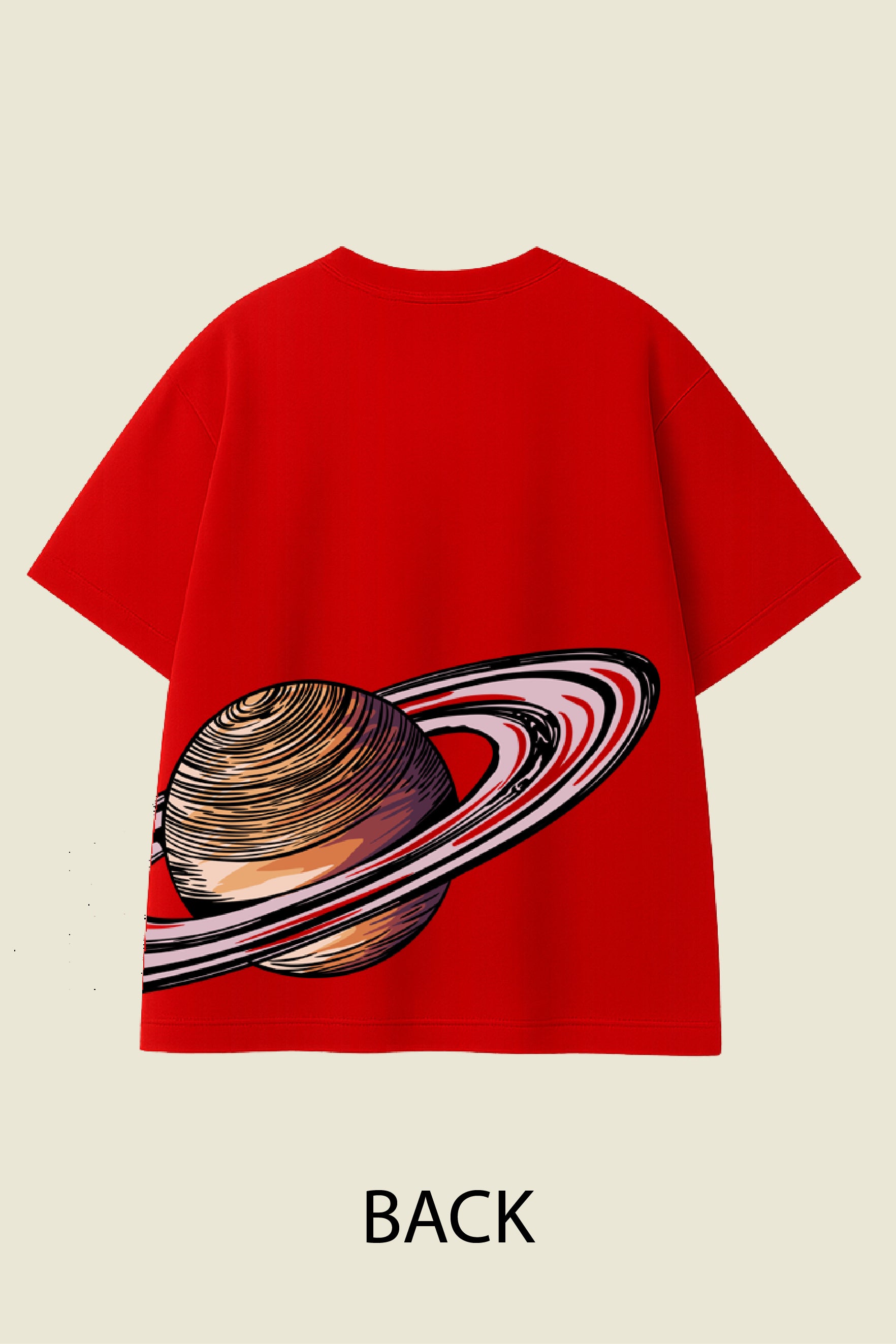 Pastel Saturn Oversized T shirt
