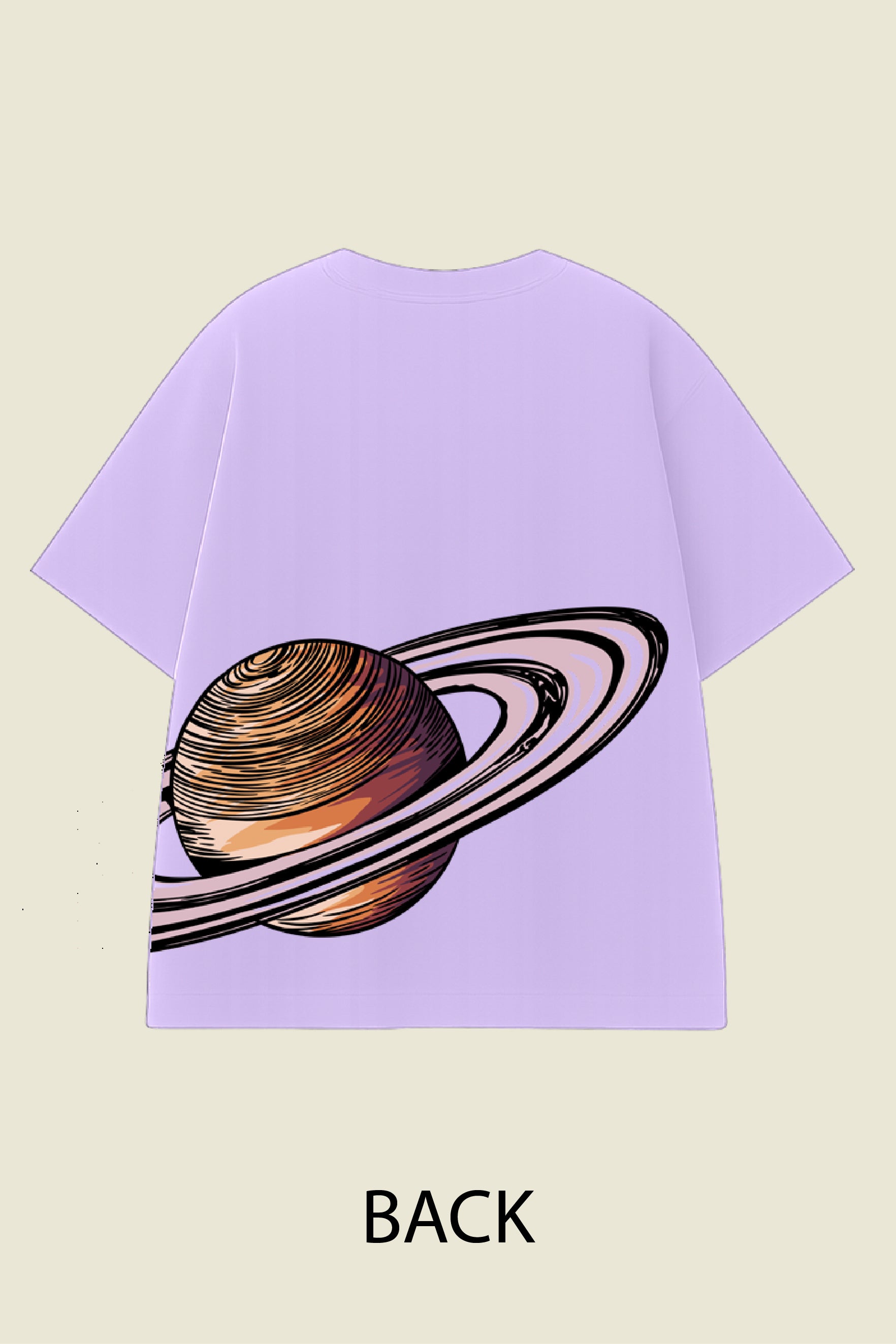 Pastel Saturn Oversized T shirt