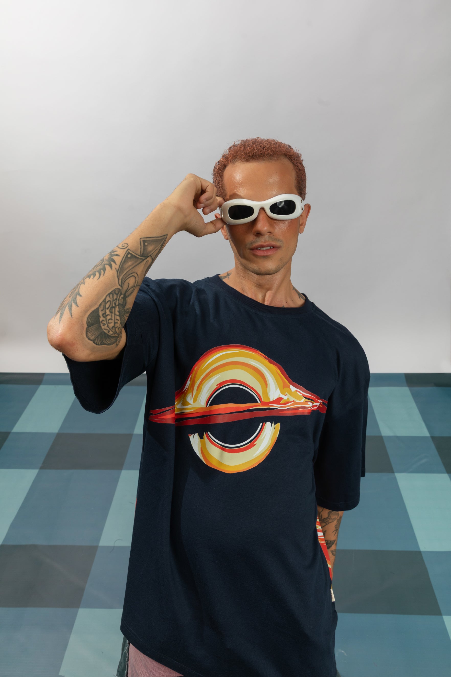 Black Hole Swirl Oversized T-shirt