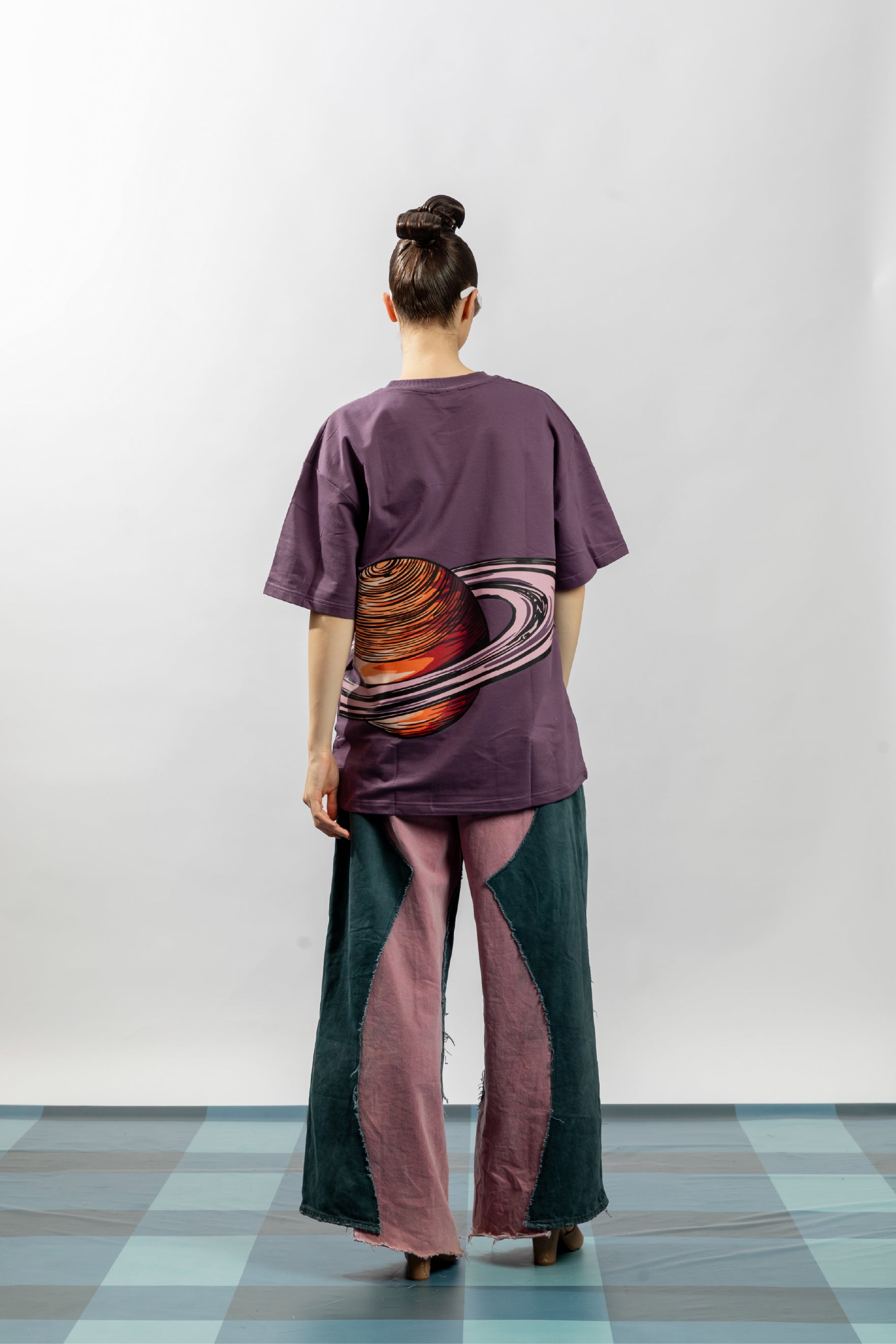 Pastel Saturn Oversized T shirt