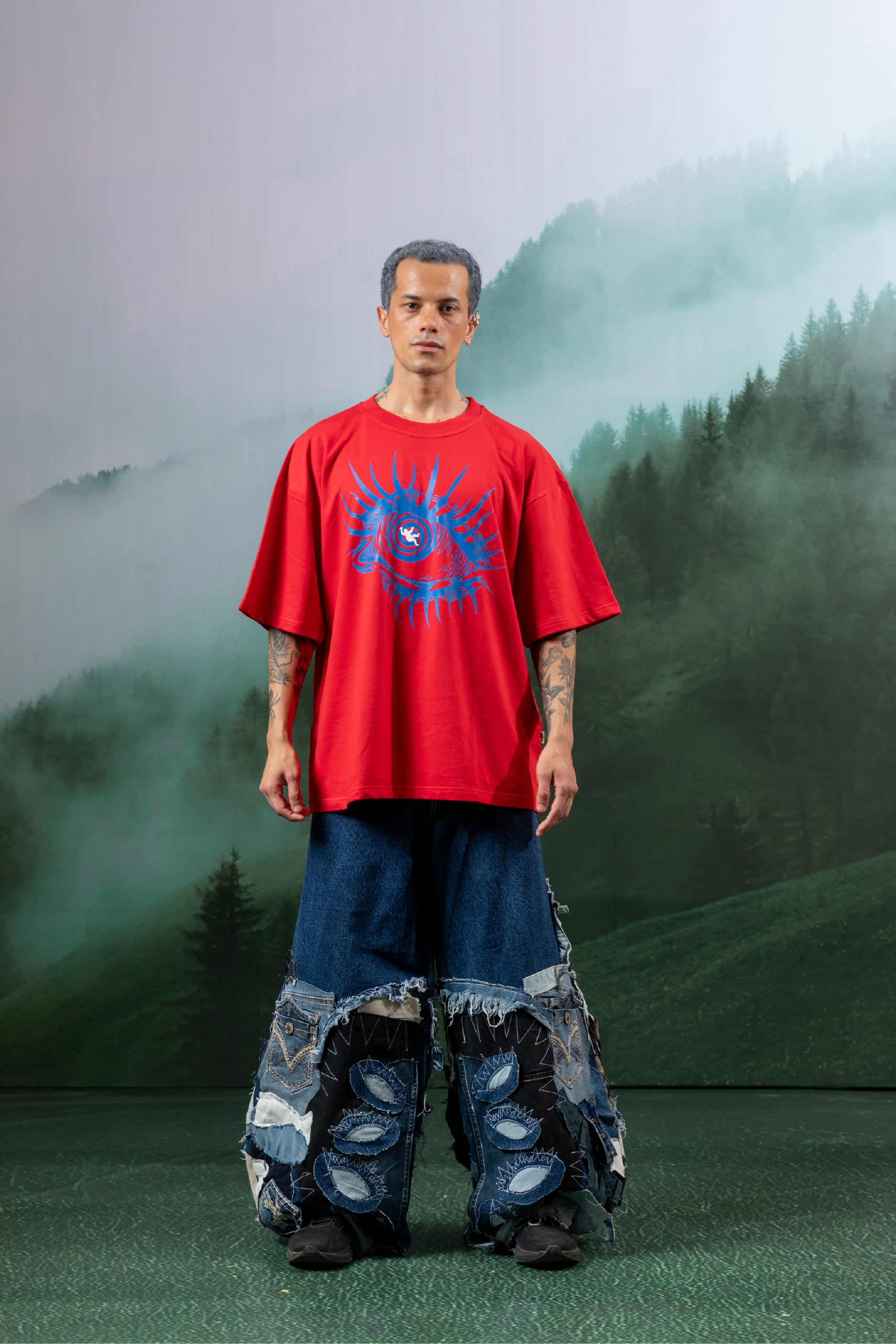 Illsuion Eye Oversized T shirt
