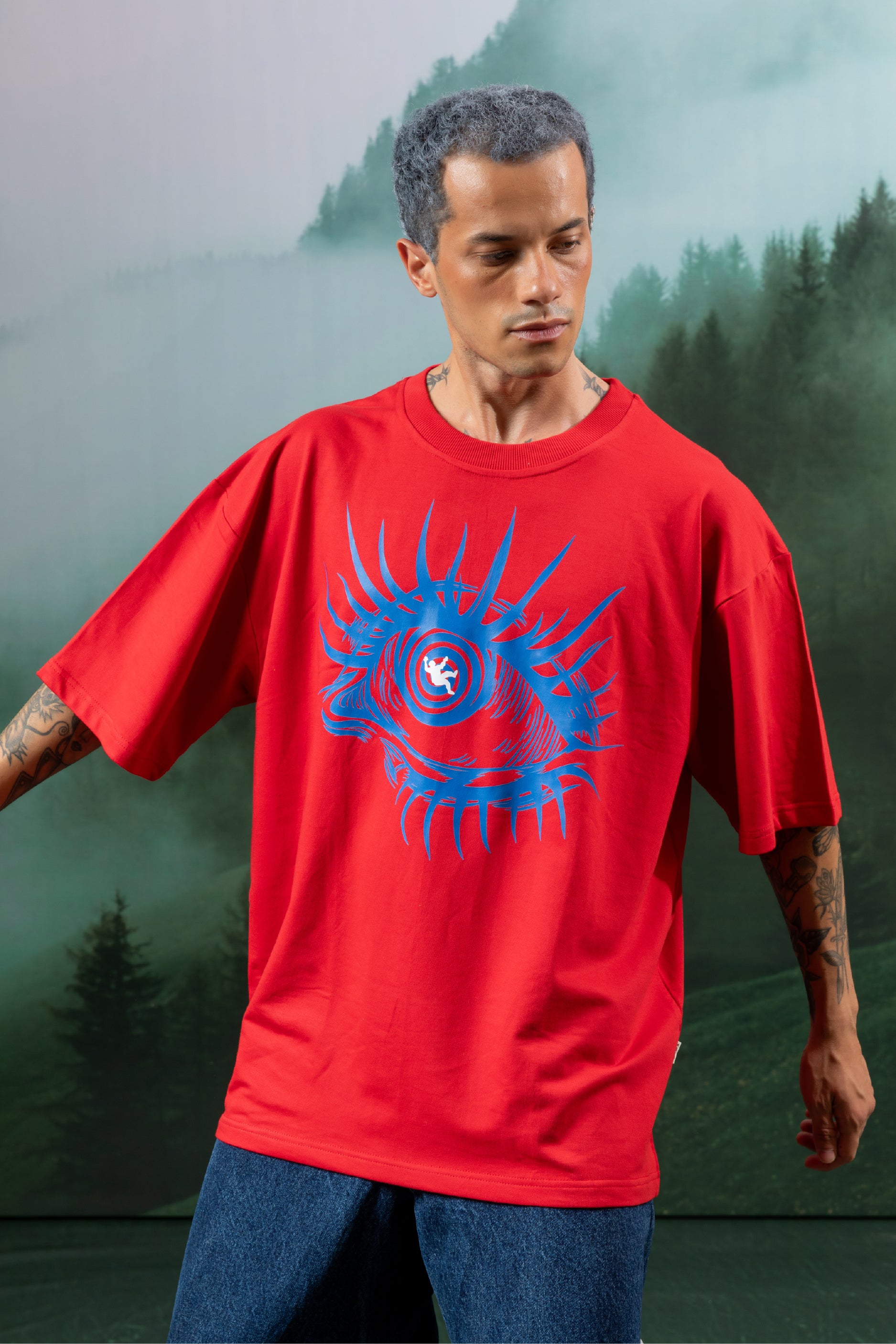 Illsuion Eye Oversized T shirt