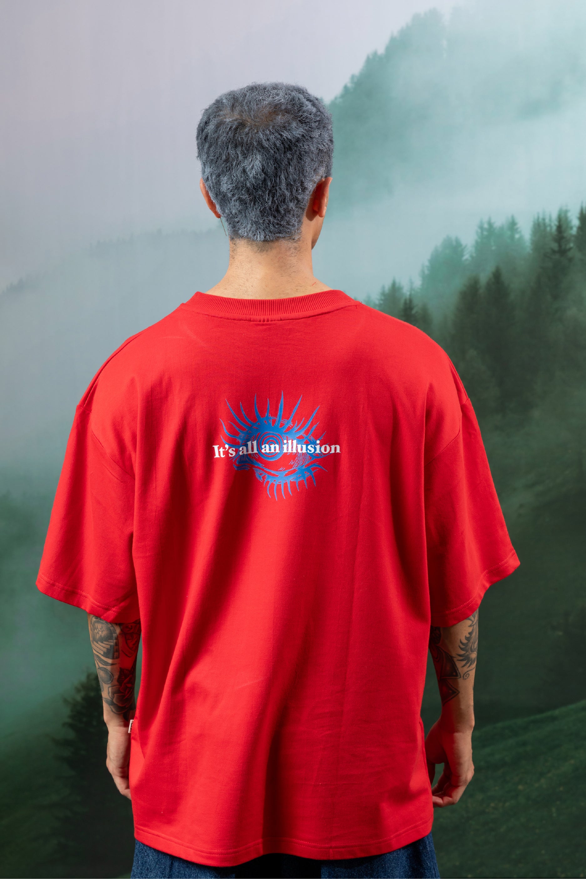 Illsuion Eye Oversized T shirt