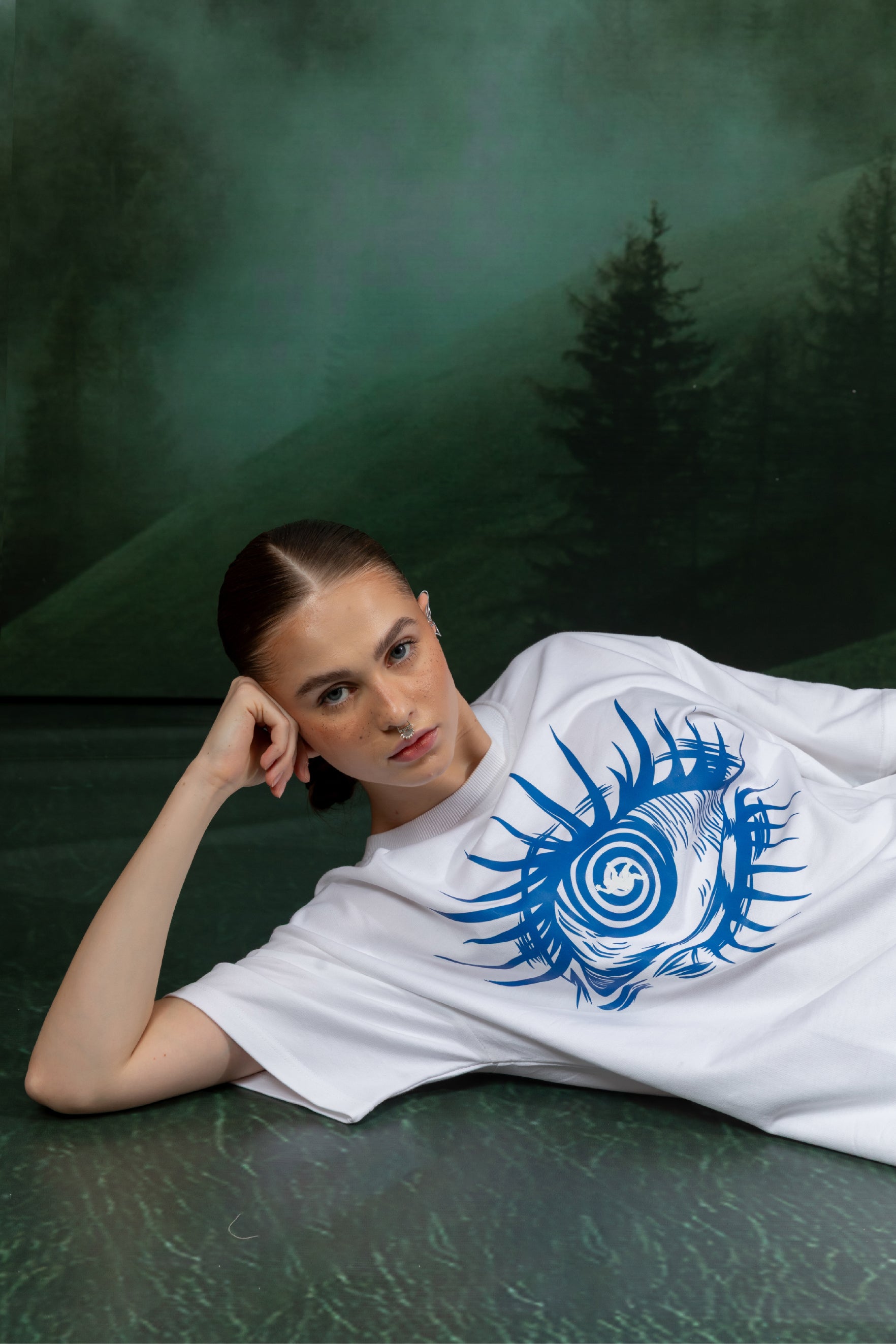 Illsuion Eye Oversized T shirt