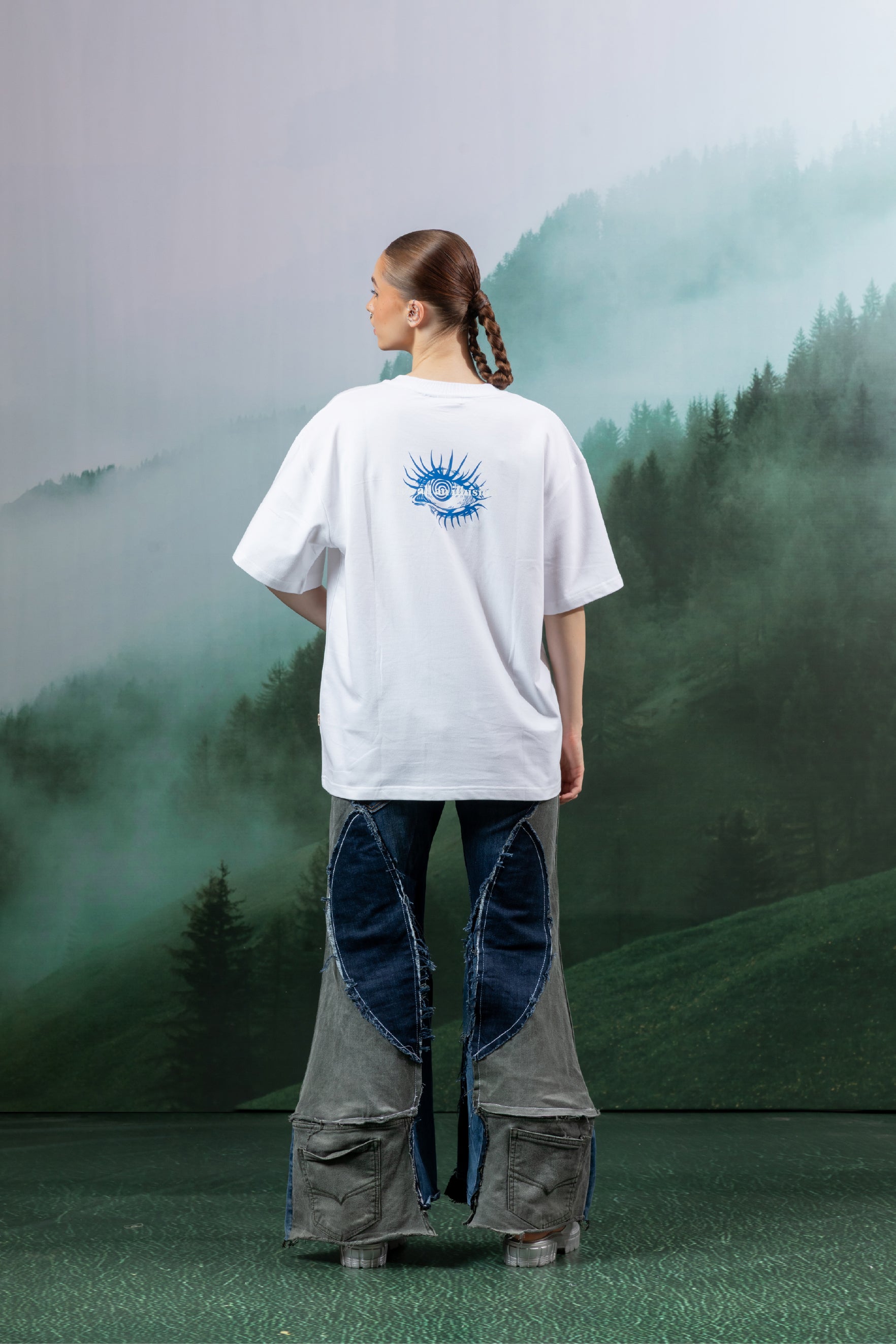 Illsuion Eye Oversized T shirt