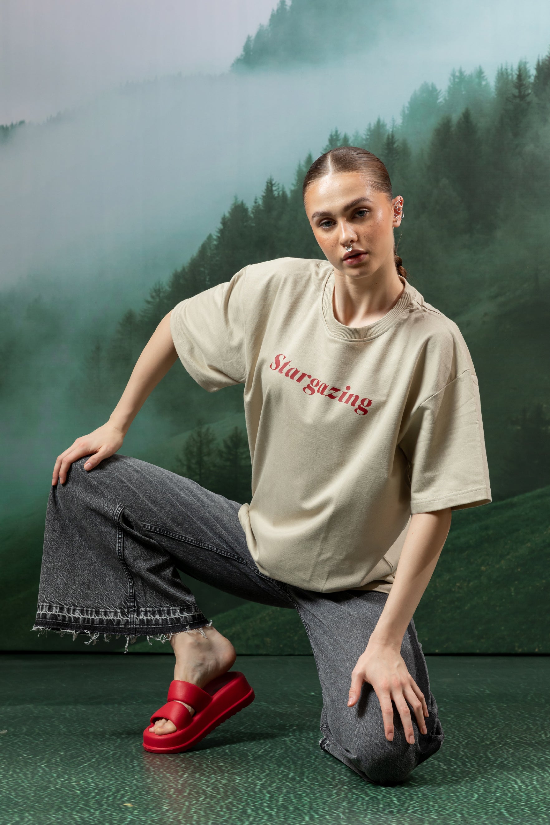 Stargazing Oversized T shirt