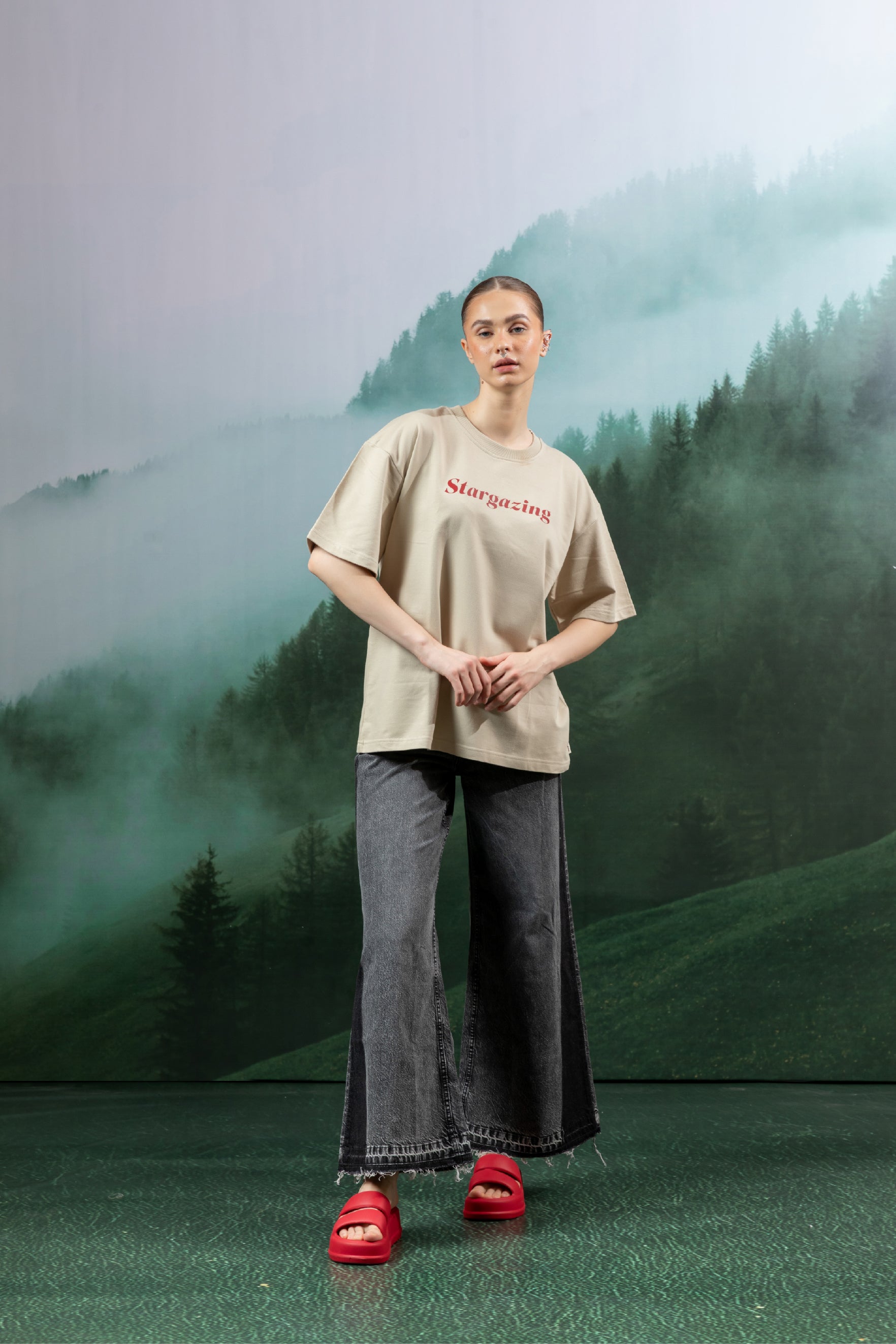 Stargazing Oversized T shirt